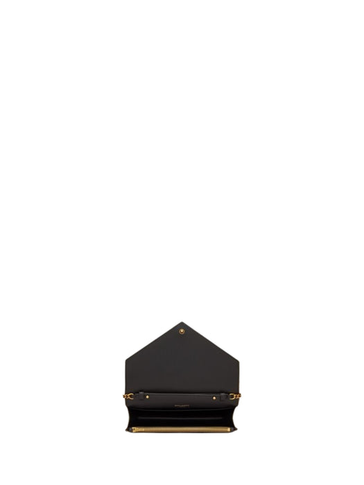 PARIS chain wallet in metallic leather 871149 AAGX08644 SAINT LAURENT 