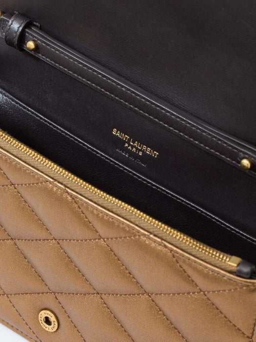 PARIS chain wallet in metallic leather 871149 AAGX08644 SAINT LAURENT 