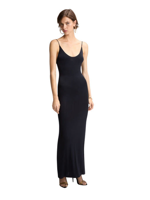 Cassandre-chain backless dress in knit<BR/> 876792 Y38DS1000 SAINT LAURENT 
