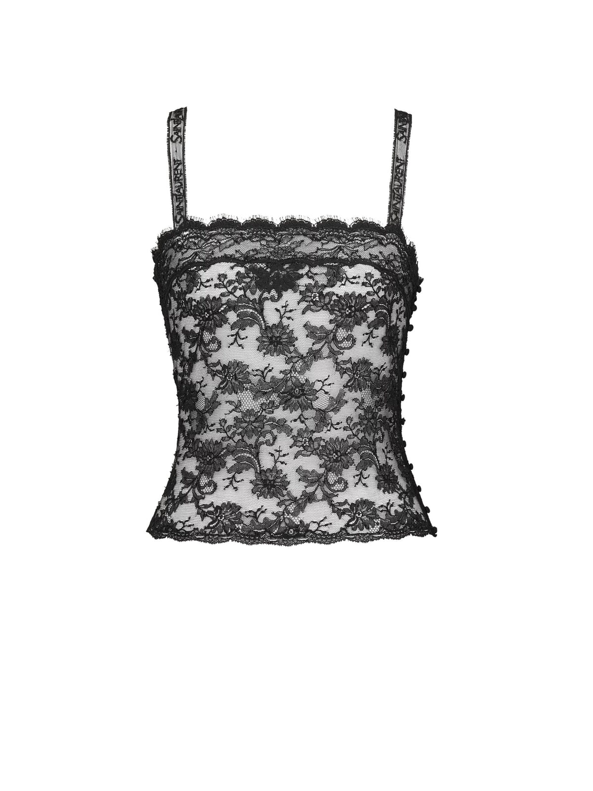 Lace camisole<BR/> A000Q9 Y1K801000 SAINT LAURENT 