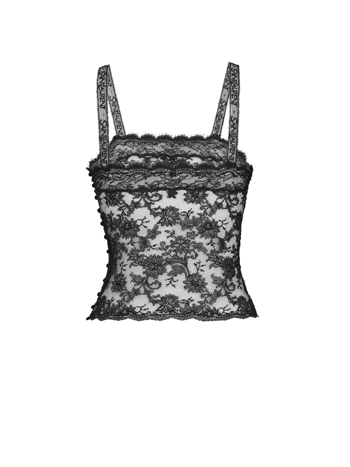 Lace camisole<BR/> A000Q9 Y1K801000 SAINT LAURENT 