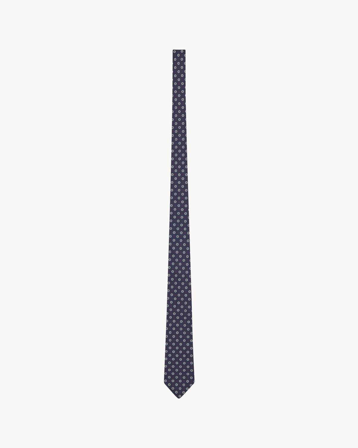Tie in silk jacquard A0013L 3Y0094178 SAINT LAURENT 