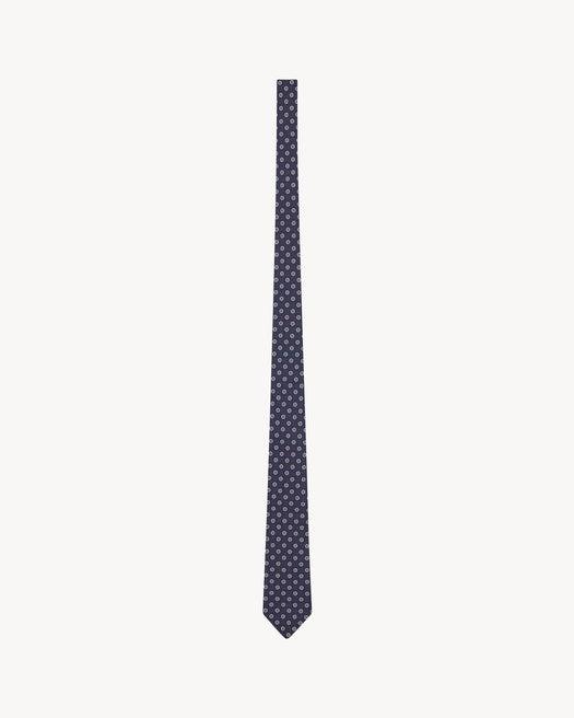 Tie in silk jacquard A0013L 3Y0094178 SAINT LAURENT 