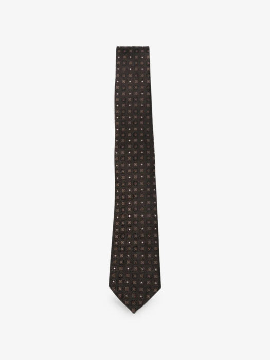 Jacquard silk tie A0013U 3Y0092565 SAINT LAURENT 