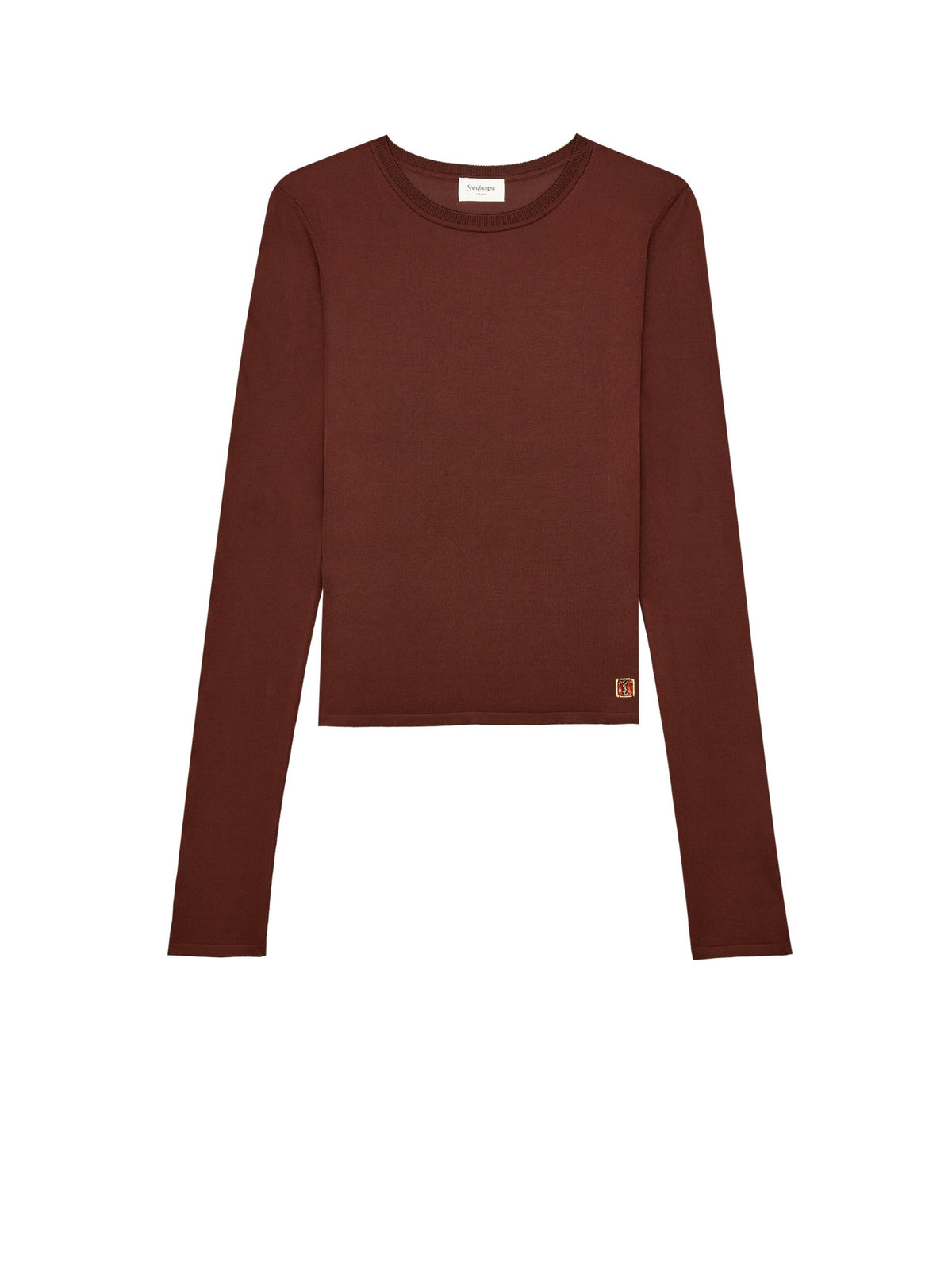Cassandre Sheer Top in Knit<BR/> A001CJ Y76MP2020 SAINT LAURENT 