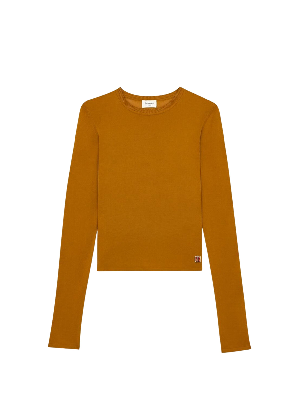 Cassandre sheer top in knit A001CJ Y76MP7629 SAINT LAURENT 
