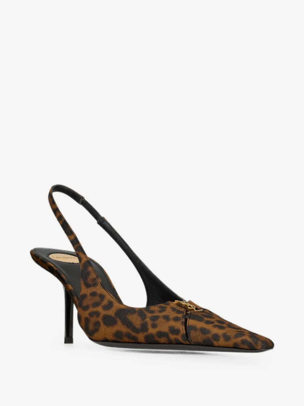 Babylone Breteuil slingback pumps in leopard grosgrain A001KI AAC9R2038 SAINT LAURENT 