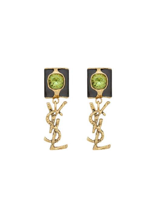 Cassandre pendant earrings in glass and enamel A001W1 Y15VE7131 SAINT LAURENT 