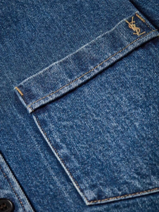 Cassandre shirt in denim A001X0 Y20PA5113 SAINT LAURENT 