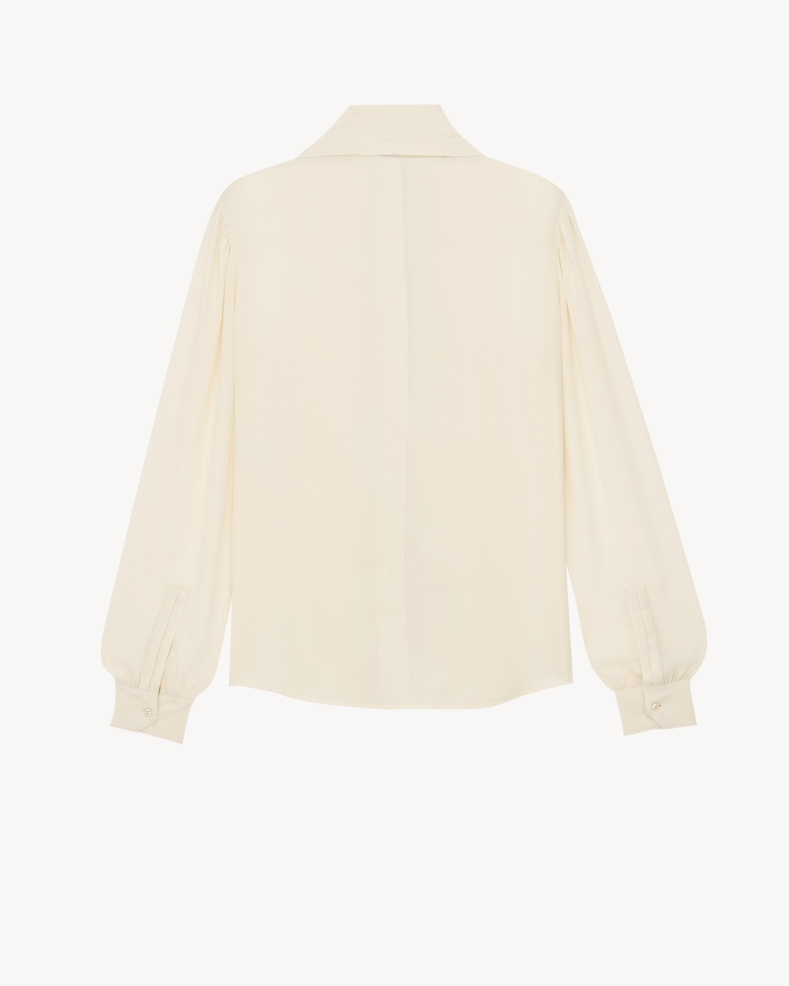 Lavallière blouse in silk crepe de chine A0020O Y100W9601 SAINT LAURENT 