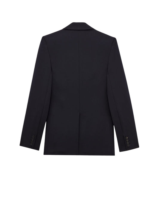 single-breasted jacket in wool gabardine A003F7 Y1O124140 SAINT LAURENT 