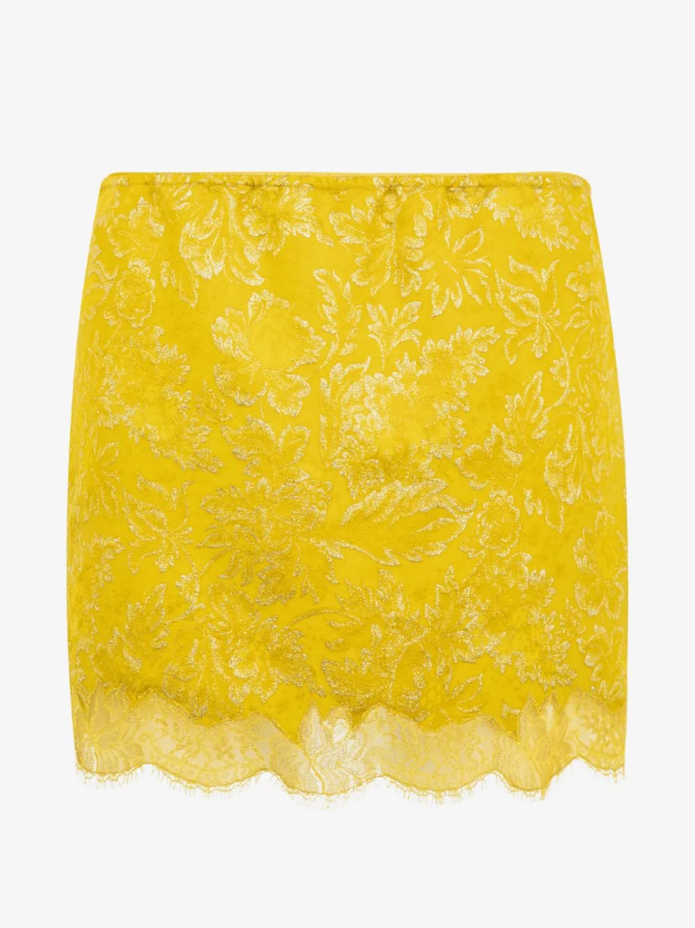 baroque mini skirt in jacquard and lace A003GZ Y4L147148 SAINT LAURENT 