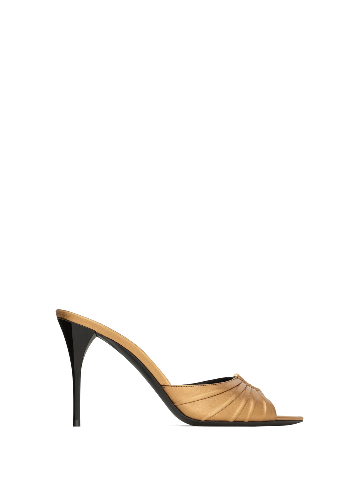 BABYLONE mules in metallic leather A003XD AAGWT7605 SAINT LAURENT 