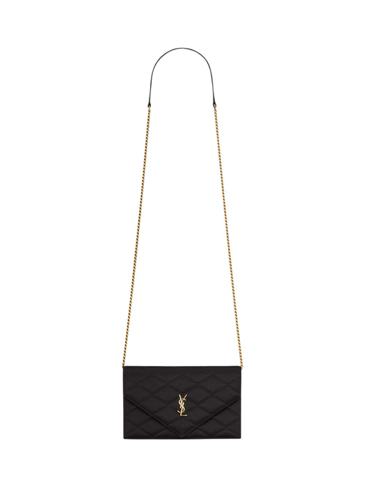 Paris chain wallet in satin A004K7 FADVW1000 SAINT LAURENT 