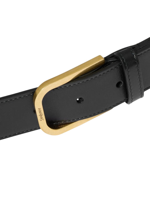 minimal belt in smooth leather A005AB AAB2Z1000 SAINT LAURENT 