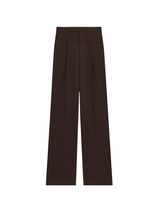 Pants in chalk-stripe crepe A007RM Y4L312084 SAINT LAURENT 