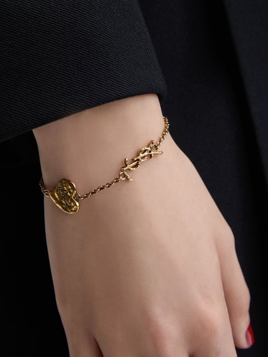 CASSANDRE heart bracelet in brass A009KB Y15007005 SAINT LAURENT 