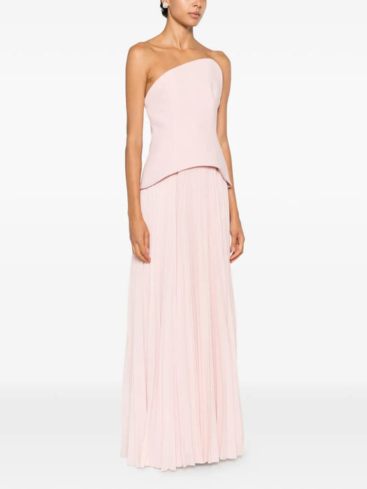 Britt Maxi Dress OS44017 PALE PINK SOLACE LONDON 