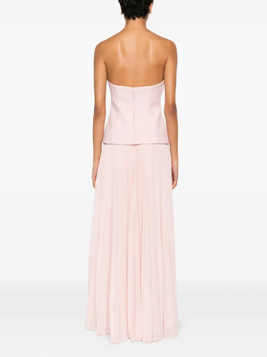 Britt Maxi Dress OS44017 PALE PINK SOLACE LONDON 