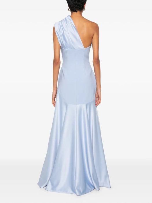 Gabriela Maxi Dress OS48013 LIGHT BLUE SOLACE LONDON 