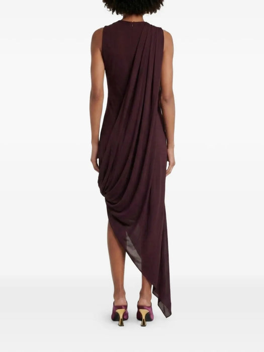 Draped asymmetric dress 1326WDR007374A 9887 VICTORIA BECKHAM 