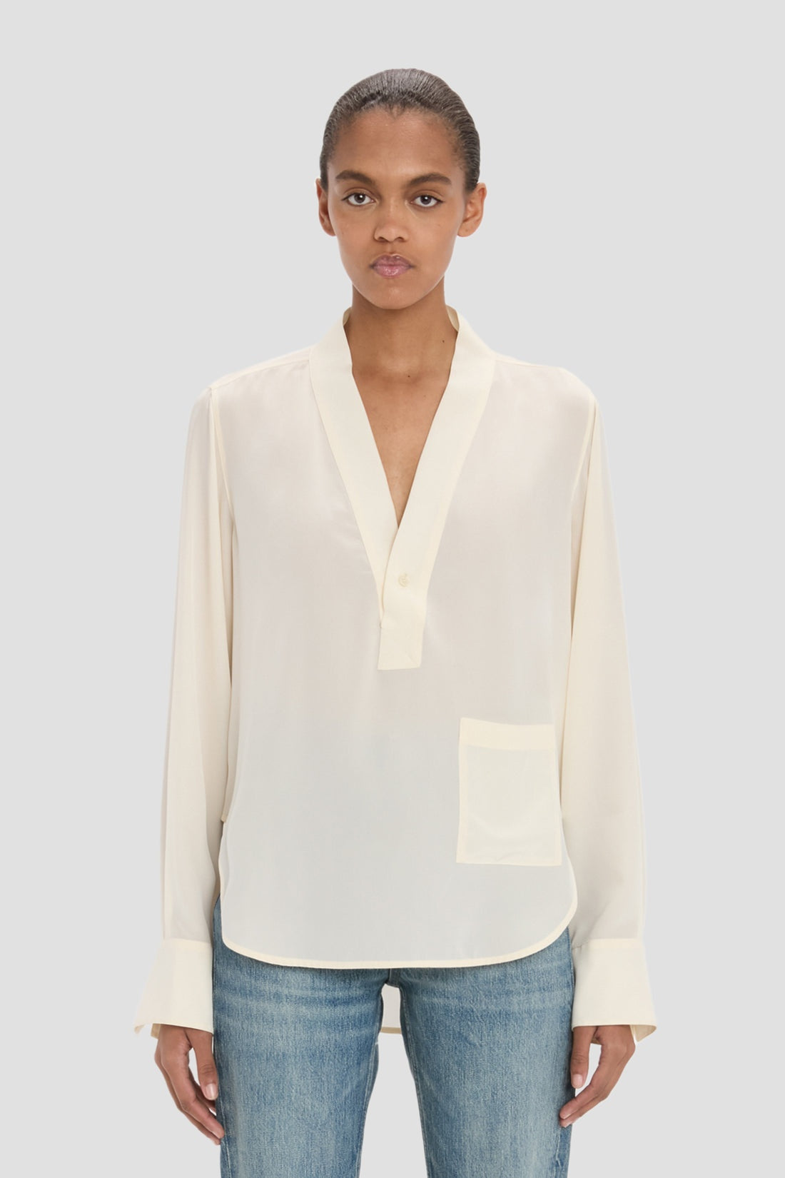 V-Neck Blouse 1326WSH007339B 3 VICTORIA BECKHAM 
