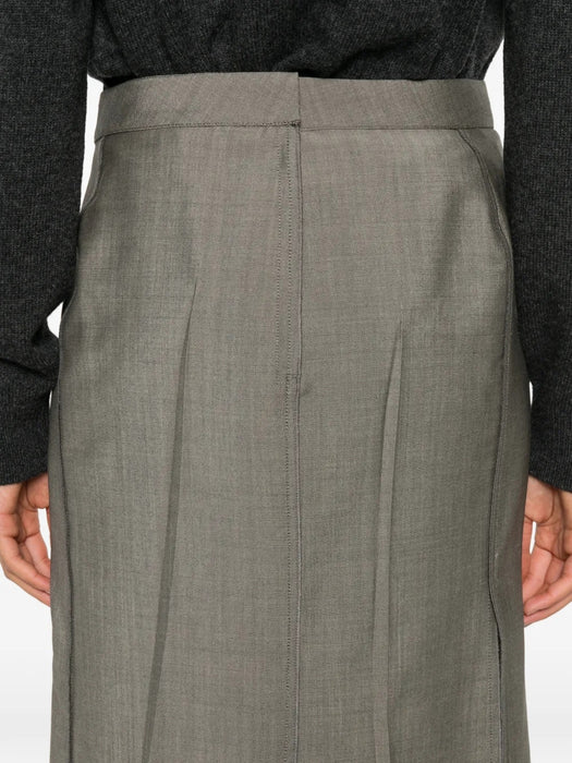 Pressed Tailored Midi Skirt 1326WSK007362C 9889 VICTORIA BECKHAM 