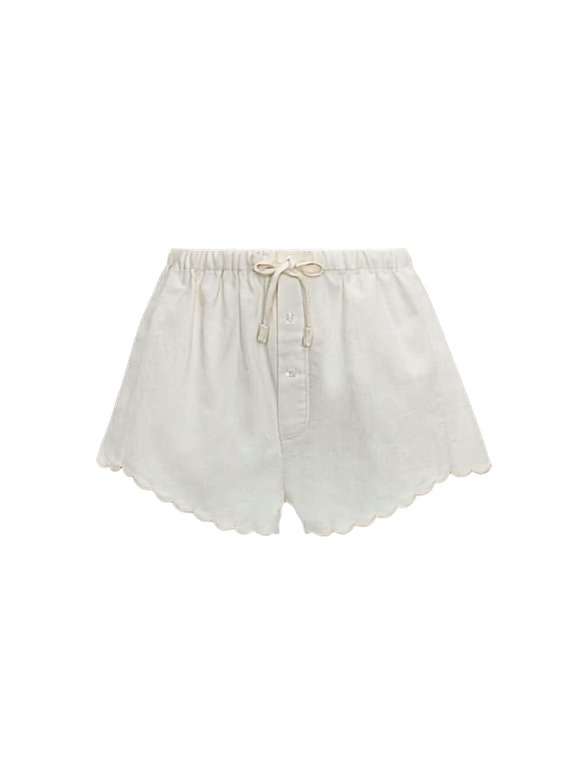 Embroidered Short In White 1326WSR005368D 6 VICTORIA BECKHAM 
