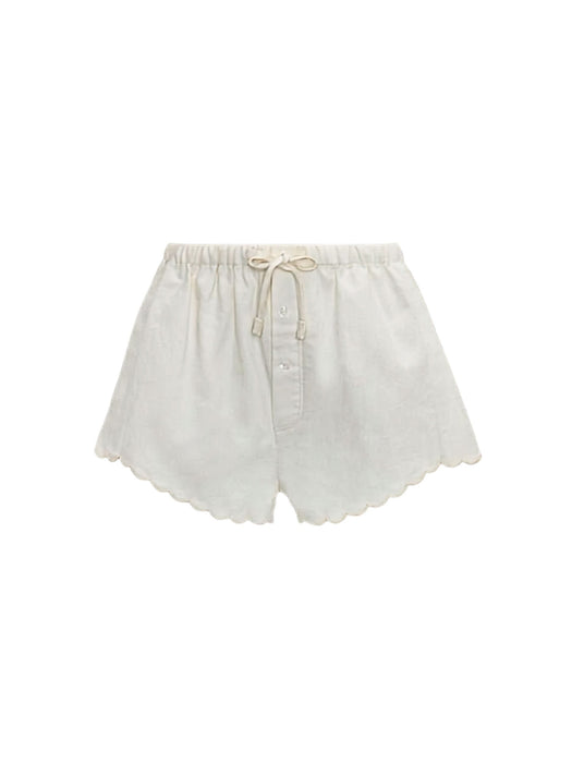 Embroidered Short In White 1326WSR005368D 6 VICTORIA BECKHAM 