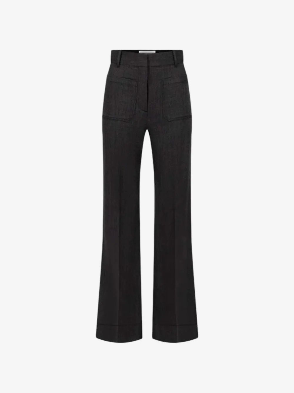 Patch-pocket wide-leg trousers 1426WTR005115V 10003 VICTORIA BECKHAM 
