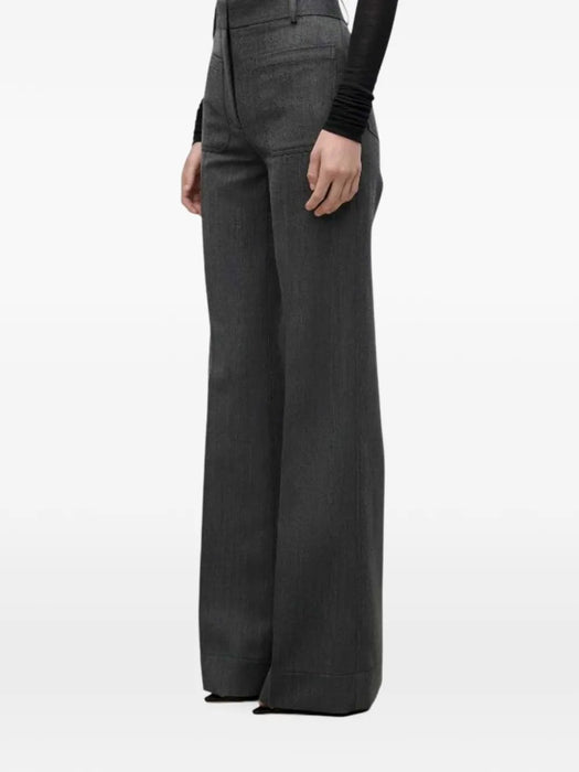 Patch-pocket wide-leg trousers 1426WTR005115V 10003 VICTORIA BECKHAM 