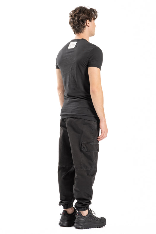 logo-patch V-neck T-shirt G8QK6T G7I3RN0000 DOLCE & GABBANA 