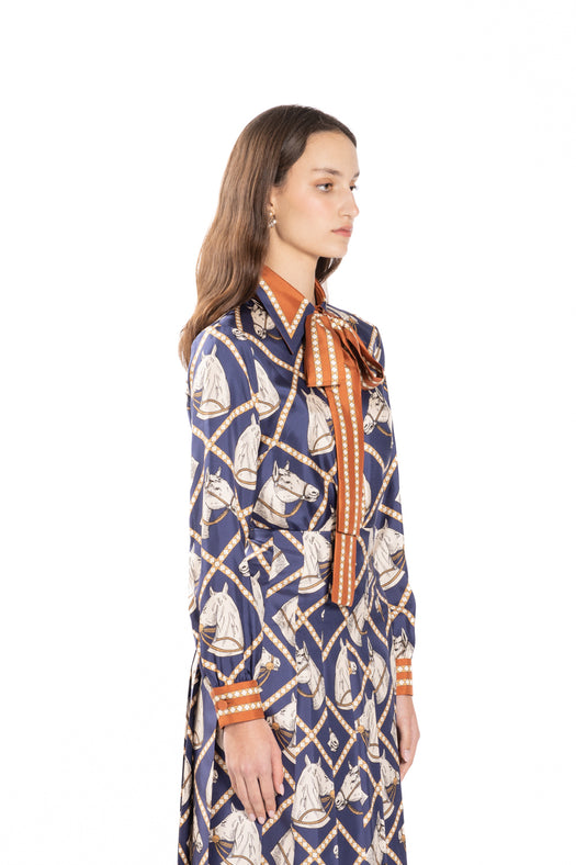 equestrain-print silk shirt 721477 ZAK874436 GUCCI 