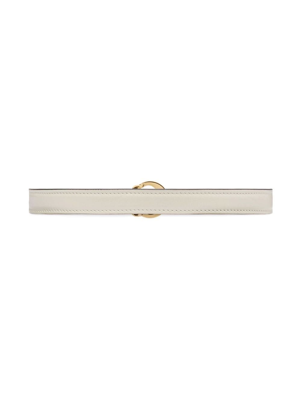 Blondie white skinny belt 723073 US10G9022 GUCCI 