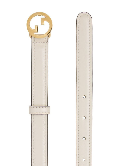 Blondie white skinny belt 723073 US10G9022 GUCCI 