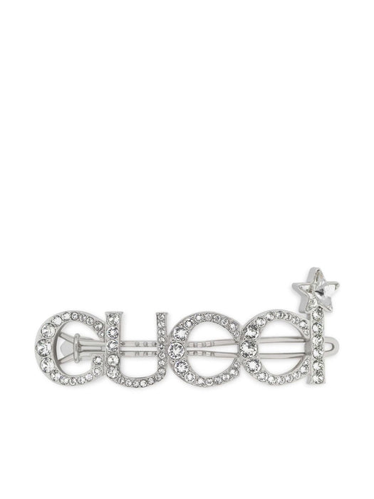 crystal-logo hair clip 729104 J3F428162 GUCCI 