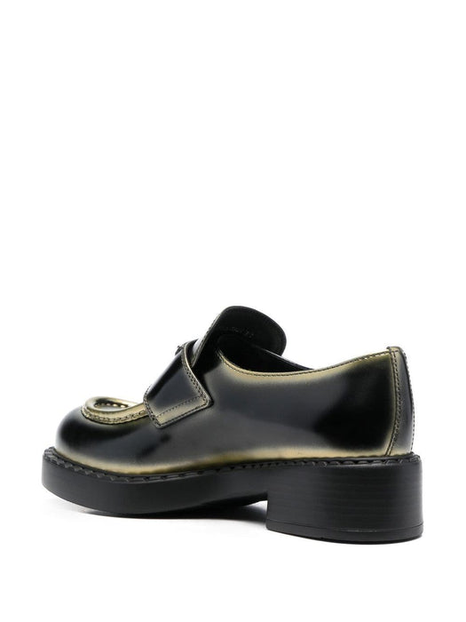 logo-plaque leather loafers 1D246M F B050 3LL8F0X7F PRADA 