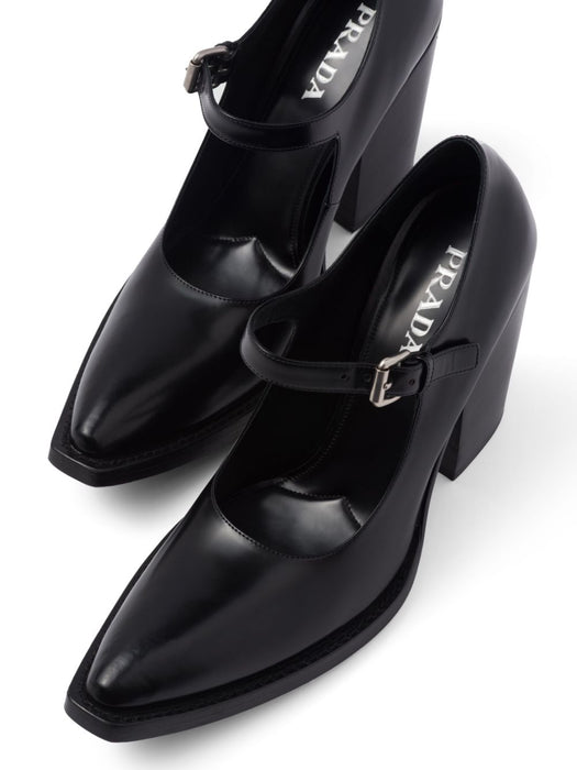 95mm brushed leather pumps 1I128N F 090 055F0002 PRADA 