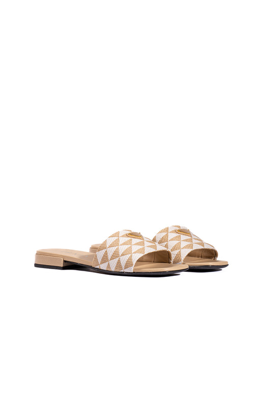 embroidered triangular slides 1XX637 F 010 3LK6F0J0A PRADA 