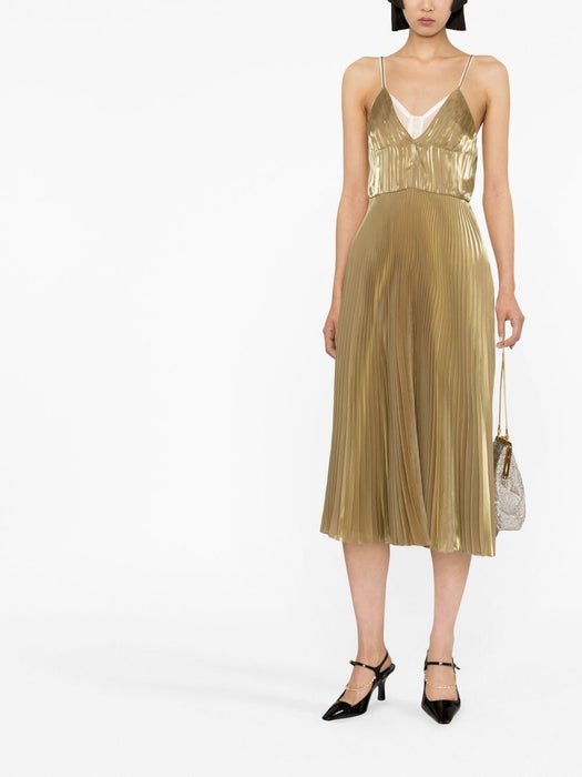 Prada technical pleated midi dress P3I80 S 231 1D9EF0037 PRADA 