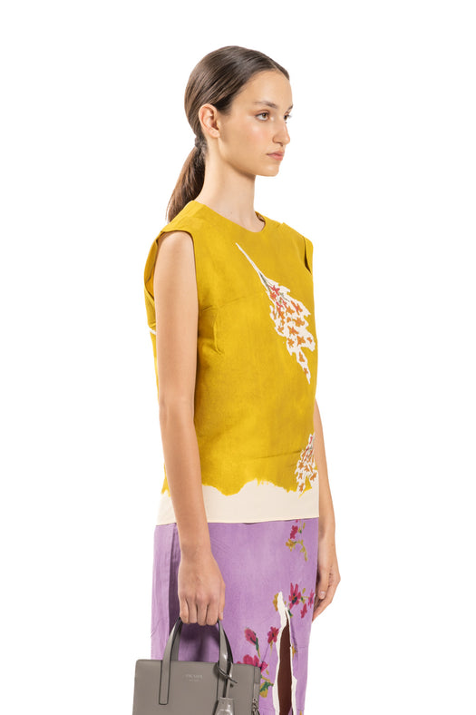 sleeveless paper top P941L S 231 128HF0322 PRADA 