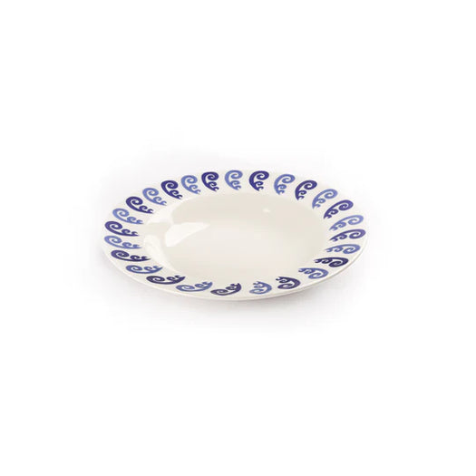 Athenee Two Tone Blue Peacock Soup Plate PLT-0000100OS141 BLUE THEMIS Z 