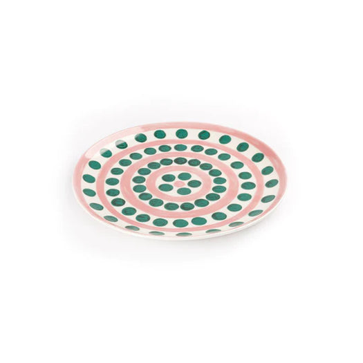 Symi Charger Plate PLT-0000108OS146 PINK GREEN THEMIS Z 