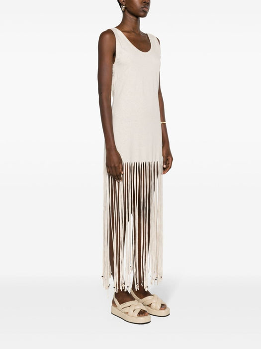 fringed open-back dress LWDB020R24JER001 0300 ALANUI 