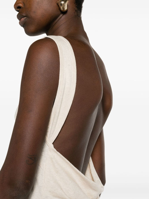 fringed open-back dress LWDB020R24JER001 0300 ALANUI 