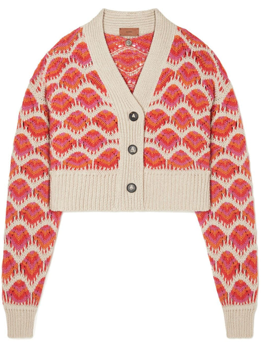 Hawa Mahal crochet-knit cardigan LWHB055R24KNI001 3203 ALANUI 