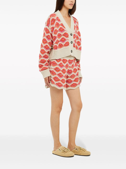 Hawa Mahal crochet-knit cardigan LWHB055R24KNI001 3203 ALANUI 