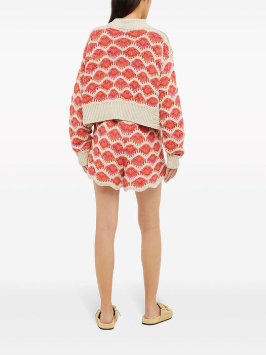 Hawa Mahal crochet-knit cardigan LWHB055R24KNI001 3203 ALANUI 