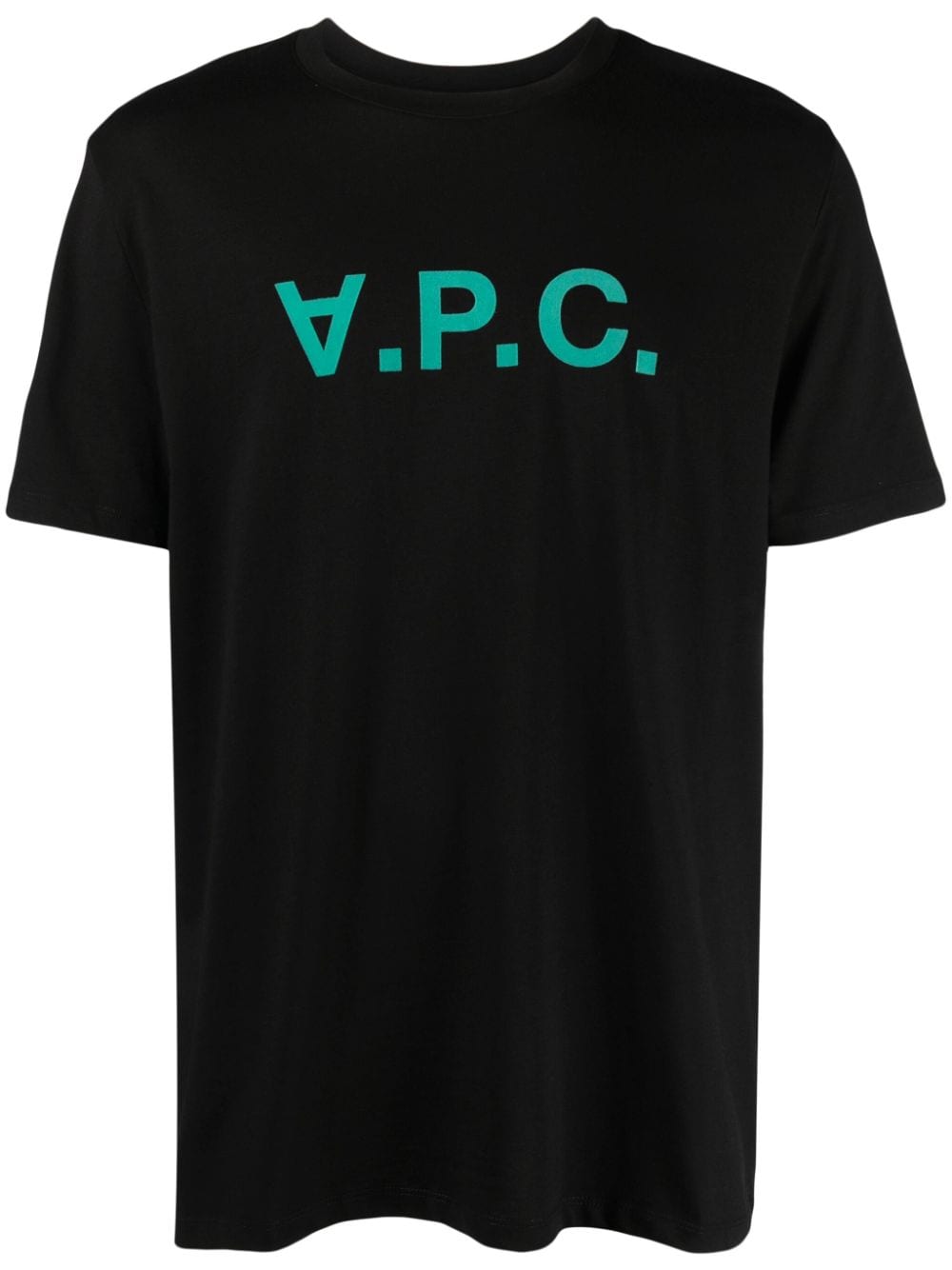 logo-appliqué cotton T-shirt COBQXH26943 NOIR VERT A.P.C 