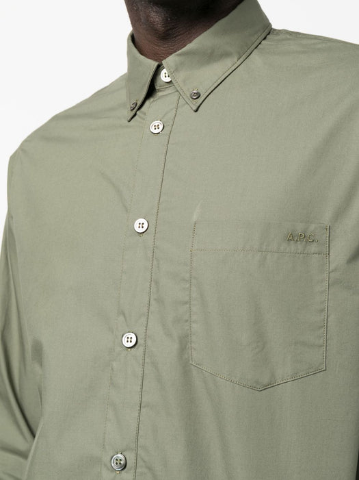 cotton-poplin button-down shirt COEVDH12509 KAN A.P.C 